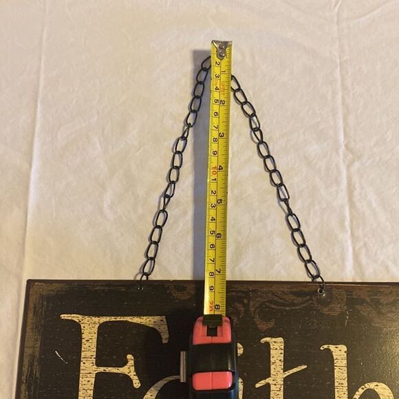 Faith Love Hope Metal Home Decor Multi Wall Sign EUC - Picture 6 of 12